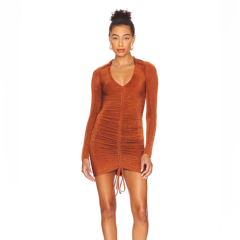 Superdown Penelope Ruched Mini Dress Nwt